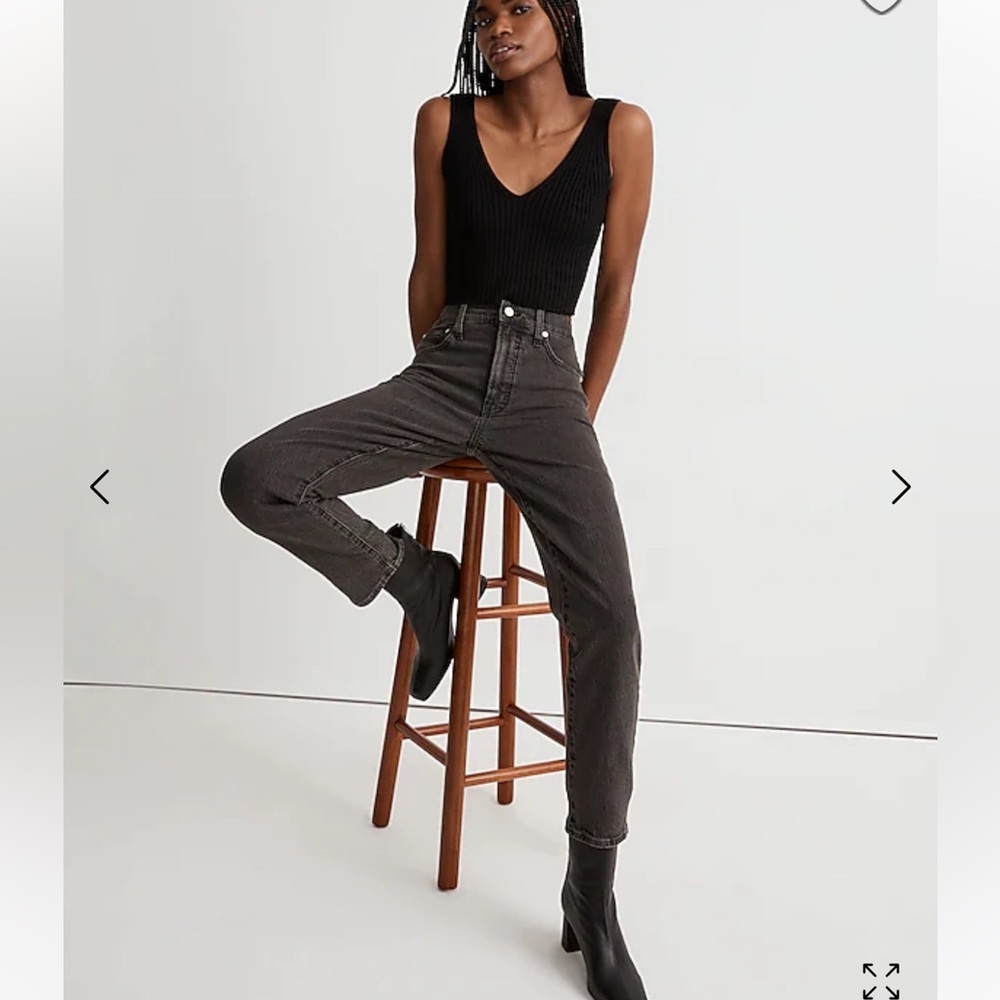 NWT madewell the perfect vintage Jean in charcoal size 25